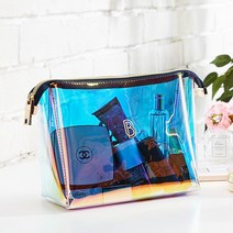 [블랑블랙]홀로그램 사각 파우치