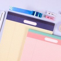 B5 A4 모눈 떡메 옥스포드 노트 2type [떡메모지 FRAISEL 공시, 상세설명 참조, B5 옐로우