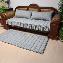 한이 선염프린트 돌쇼파매트 3인용 4인용 두툼한 돌쇼파패드