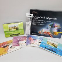 동아측기 갤러리 문교 아티스트 소프트 오일파스텔 48색 드로잉 세트 (찰필 엽서패드 파브리아노), 4번