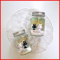 (손잡이용기 2개만들기) 목도리토끼-크리스마스 양초 젤캔들 키트 만들기(100ml/2), 블랙체리, 레드