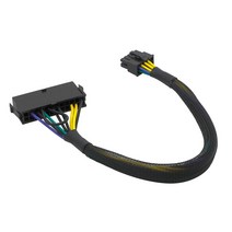 ATX 컴퓨테 케이블24 핀 10 ATX PSU 주 전원 어댑터 Lenovo PC 및 서버 용 IBM 꼰 슬리브 케이블 인치 (30c, 한개옵션0