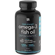 SR 스포츠리서치 오메가3 rTG알티지 1250mg 180젤 EPA DHA 트리플스트렝스 알래스카오메가3 피쉬 오일 오마비, 오메가3 180젤