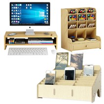원목 컴퓨터 책상 수납 핸드폰 모니터 보관함 정리함, E288 수거보관함 12칸