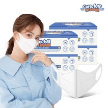 케어미 핏 성인용 화이트 200매 국내생산 새부리형 일회용마스크