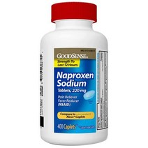 굿센스 GoodSense 나프록센 나트륨 정제 220mg 400개(미국직송 관부가세포함), One Color／400 Count