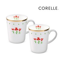 코렐 코디네이츠 금장머그 2P세트 루즈트리오, 코렐 코디 금장머그 2P세트 루즈트리오