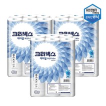 크리넥스 에어셀 물에 잘 녹는 화장지 40m 24롤 x 3팩 45086, 단품