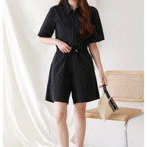 민스타일 바스락 반바지 점프 수트