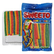 SWEETO 레인보우 벨트 젤리 80g 수입 사우어 무지개 젤리, SWEETO 레인보우 벨트 80g 무지
