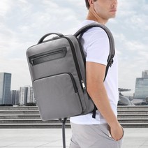 충격흡수패드 공간확장 히든포켓 usb충전 땀안차는 세로형 사각 가벼운 남성 스마트 백팩 배낭 모임용