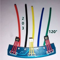 사인파 벡터 모터 홀 42 120 도 AH41 전기 바이 203 센서 pcb 케이블 포함 1개, 203 board with cable