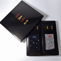 DAKS [DAKS] 명품 양말 닥스 선물 세트 깔끔하고 이쁜 별무늬 설 추석 선물세트 사상 애플 아울렛엘르양말 410 2족