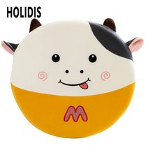 HOLIDIS 방석 애니멀 메모리폼 고밀도 스펀지 방석 소파쿠션 사무실 의자쿠션 원형방석, 노란색 소