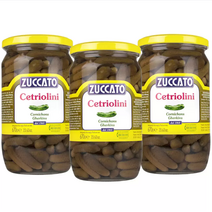 쥬카토 코니숑 오이피클 670g x 3병 Zuccato Cornichons Pickles 670g x 3