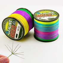 오색 합사줄 8합사줄 합사낚시줄 다이니마 독일원사 대용량합사줄 500M, 2호