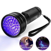 UV 손전등 100 LED UV 블랙 라이트 손전등 슈퍼 밝은 10 W 395 nm 바이올렛 울트라 핸드 램프 토치 돈 침대 버그 전갈, 51 주도
