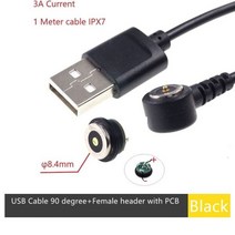 패널 마운트 마그네틱 포고 핀 커넥터 방수 IP67 전원 충전 3A 원형 강한 힘 8.5mm 직경 1 3 5 20 50 200 PCs, 50개, PCB로 90도