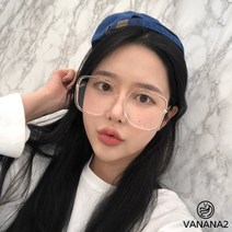 스타일자키 스퀘어 프레임 오버사이즈 데일리 남녀공용 뿔테안경