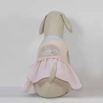 금동이 펫 GW007 분홍진주둥근꽃보 강아지 고양이 애견 한복, GW007 분홍진주둥근보, S