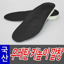 국산 고급 우레탄 1.8cm 깔창 화이트 (HCN01)
