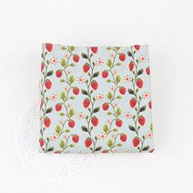 패브릭샵 딸기열매 3컬러, 인디그린