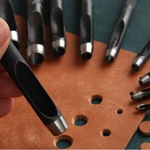 가죽공예 펀치툴 10종 낱개판매 구멍 펀칭 커터 벨트 10종, 벤타샵2mm UK00266M2