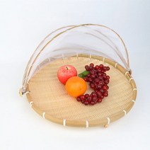 싸리채반 덮개 망 먼지방지 만두빚기 대나무소쿠리