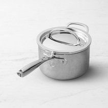 Williams Sonoma 윌리엄스 소노마 시그니처 Thermo-Clad™ 스테인리스-스틸 소스팬 - 3-Qt