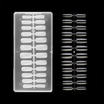 투명 네일 연장 인조 손톱 말캉 팁 120pcs DD-11797, 스켈레토