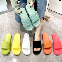 격자 거실화 실내화 손님용 학교 사무실 마름모 슬리퍼