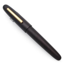 Jinhao 9056 천연 나무 만년필 수제 M/F 펜촉 잉크 펜 및 컨버터|Fountain Pens|, 1개, M Nib, Ebony Wood