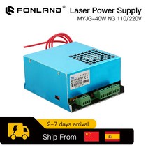 FONLAND 레이저 튜브 전원 공급 장치 조각 절단기 RECI 모델 B 4060 40W CO2 110V 200V, 한개옵션0