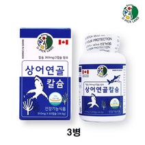 상어연골 칼슘 영양제 호주상어연골 콘드로이친 뮤코다당단백 상어뼈 어골칼슘, 3병