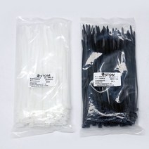 케이블타이 전선정리 소포장 100mm부터 전사이즈, 100mm 100개, 블랙