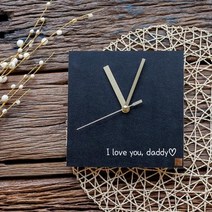 바보사랑 1AM 어버이날 특별한 주문제작 선물 엣지시계(소).1AM, 04.블랙(20cm)／12.폰트B_미생체