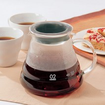 하리오 V60 커피서버 핸드드립 유리포트, 02.XGS-60TB_600ml
