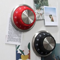 디자인에버 주방타이머 LASIDO 다이얼 키친타이머 SI3 아날로그 4W921AAF, 1개, 레드