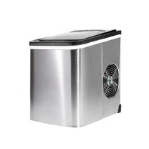 급속냉각 대용량 스테인리스사무실 가정용 제빙기 아이스메이커, 메탈그레이 12KG