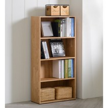 튼튼한 선반 실용적인 서재 거실용 4단 책장(600) 디자인 수납 오브제 다용도, 엘다, 엘다