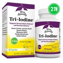2개 Terry Naturally Tri Iodine 요오드 90캡슐