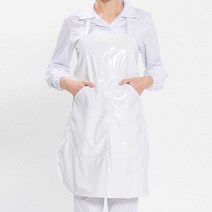 목걸이형 숏 단면 방수 앞치마 화이트 배식용 청소용 ET+2997EA, 본상품선택