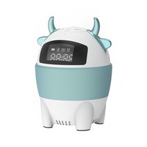 Ai스피커 인공지능 스마트 스피커 스마트 암소 블루투스 무선 인공 음성 제어 미니 시계, 하얀, 스피커