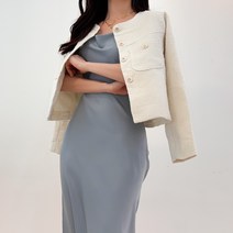 투디 새틴 끈조절 머메이드 드레이프 나시 롱원피스 3color