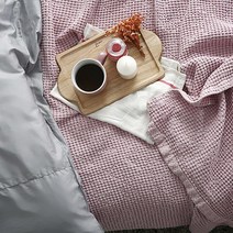 세련된 풍성한촉감 모달와플스프레드(핑크) 이불 스프래드이불 로맨틱감성 이불겸패트 소파스프레드 사계절