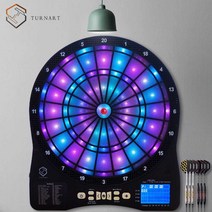 LED 다트 게임 다트판 락볼링장 클럽 Bar 호프집, 블루 프로페셔널다트6개(다트헤드250개포함)