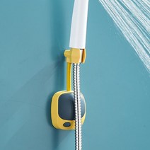 샤워기 거치대 아기 샤워 문어발 홀더 흡착식 무타공 고정 걸이, 화이트