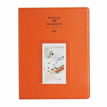 미니 레트로 즉석 카메라 후지 필름 인스탁스 미니 9 8 7s 70 25 50s 90 용 포켓 포토 북 앨범 72 개 편광, 02 Orange