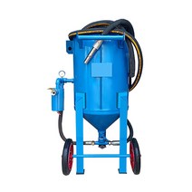 소형 고압 공압 샌드블라스터 샌딩기 분사기 녹제거, 390 심플 밸브 블루