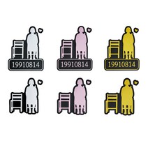 작은소녀상 [평화의 소녀상 확산프로젝트] 스티커, 19910814작은소녀상(옐로우)